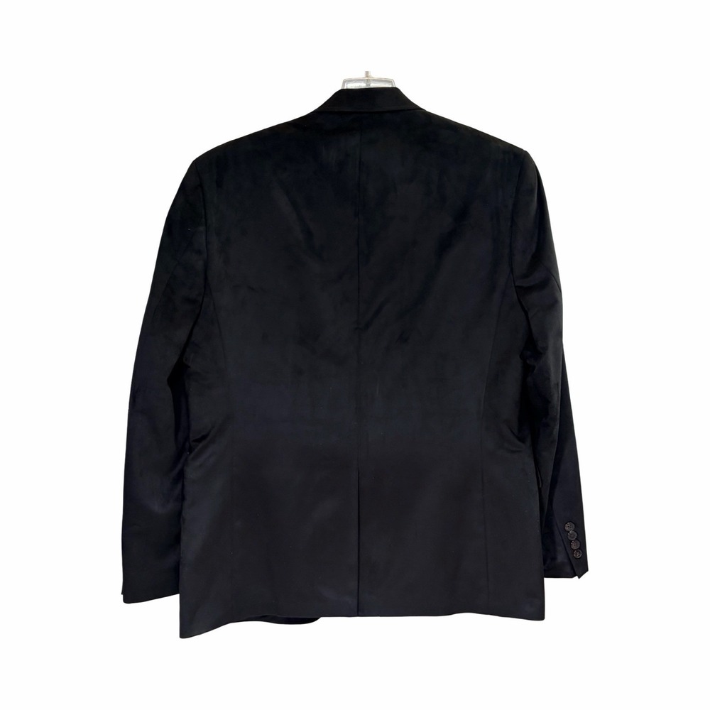 Ralph Lauren Men's 40R Black Ultra Suede 2 Button Blazer Jacket Sport Coat NWT - Picture 3 of 12